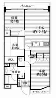 プラネルネスプリングタワー大阪【8階】の間取り