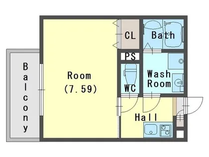 フォルテ横大路【2階】の間取り