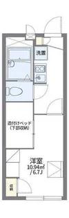 レオパレス二条城北【2階】の間取り