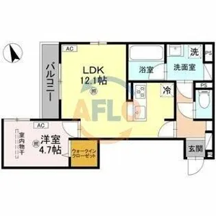 トリシア千躰【2階】の間取り