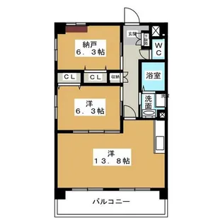 ドリームハイツ枇杷島【4階】の間取り