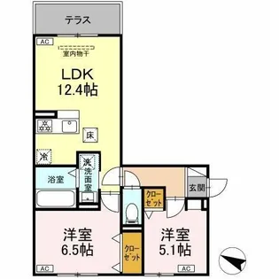 エクセランT.T【301号室】の間取り