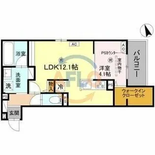 トリシア千躰【3階】の間取り