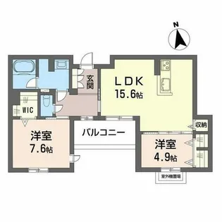 ル ドール 阿倍野【2階】の間取り