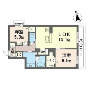 ル ドール 阿倍野【3階】の間取り