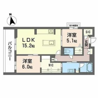 ル ドール 阿倍野【2階】の間取り