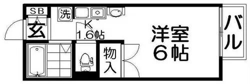 ヴァン メゾン【1階】の間取り