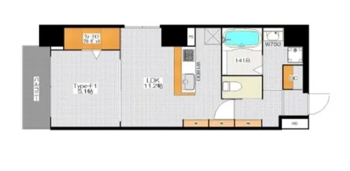 BRAVE北新町【7階】の間取り