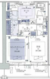 グラングリーン大阪THE NORTH RESIDENCE【10階】の間取り