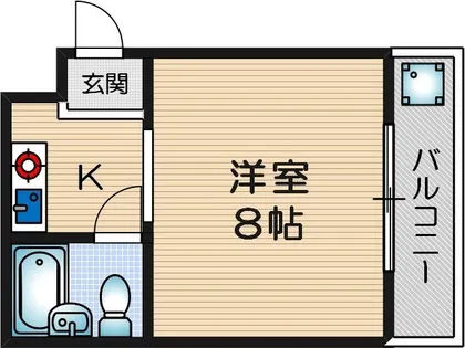 ビスタ千里丘Ⅲ【402号室】の間取り