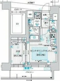 プレサンスレイズ金山アクス【12階】の間取り