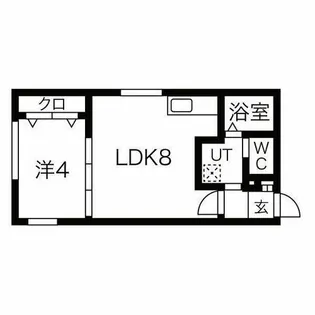 ラフィーネ医大前【4階】の間取り