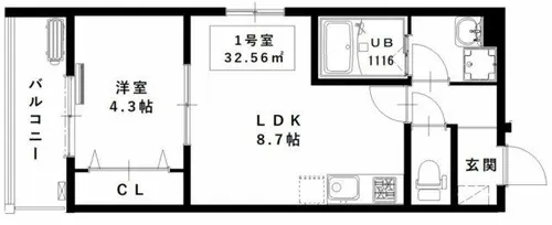 MarkVilla Oihara【3階】の間取り