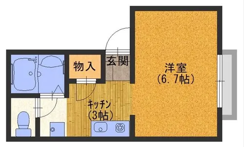 K.メゾンドール辻【1階】の間取り