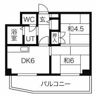 ONOレジデンス南小樽【502号室】の間取り