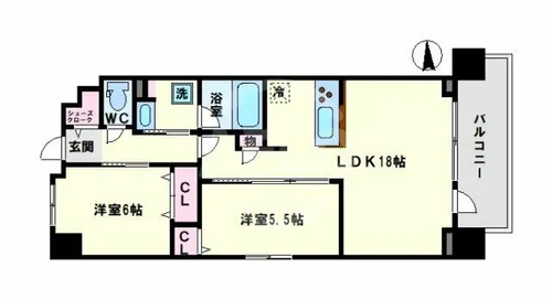 Fortuna yuhigaoka【8階】の間取り