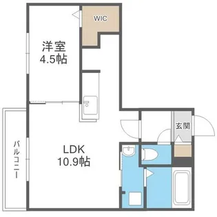ブランシャールALAIN幌平橋【4階】の間取り