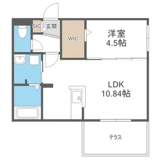 ブランシャールALAIN幌平橋【1階】の間取り