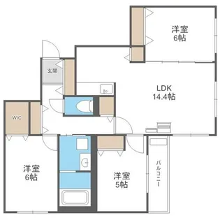 BLUE FOREST【4階】の間取り
