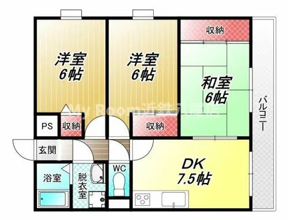 ガーデン成法【7階】の間取り