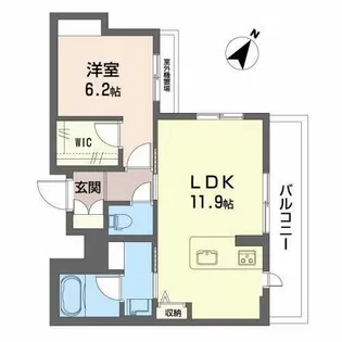 The Eternal Chrysanthemum【0203号室】の間取り