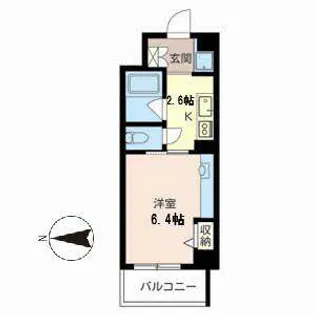 エバーグリーン御薗橋【0405号室】の間取り