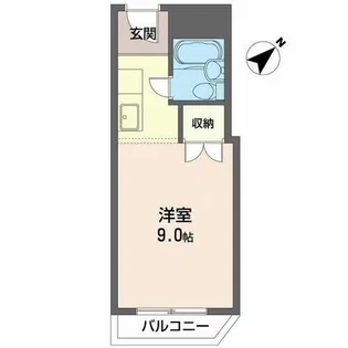 ヴィラ石橋【0202号室】の間取り