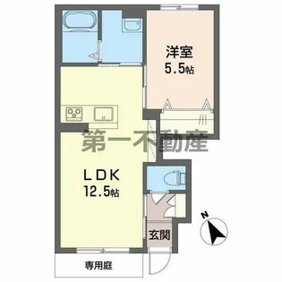 リオ【1階】の間取り