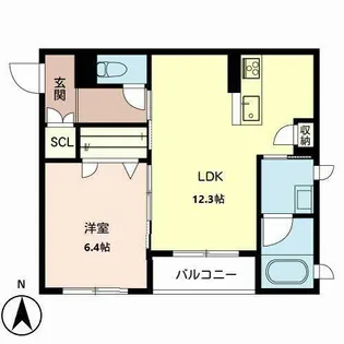 シャーメゾン ヴェール【0303号室】の間取り