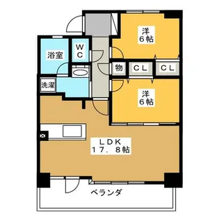 茶屋ヶ坂ライズ【5階】の間取り