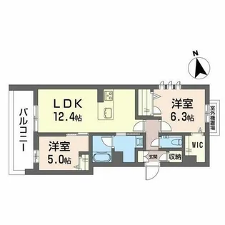 OG nagoya【2階】の間取り