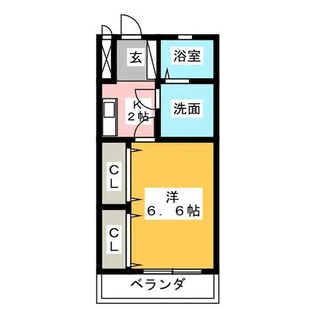 アンフレーズ藤が丘【2階】の間取り