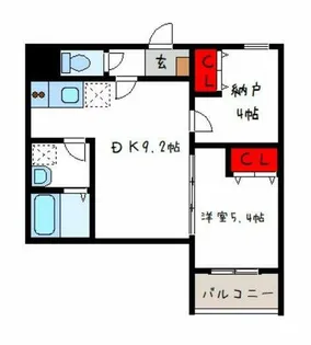 D potra granz【1階】の間取り