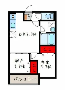 D potra granz【2階】の間取り