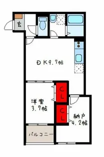 D potra granz【1階】の間取り