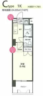 NO.70 ORIENTBLD【9階】の間取り