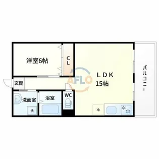 第1マンション寺直【7階】の間取り