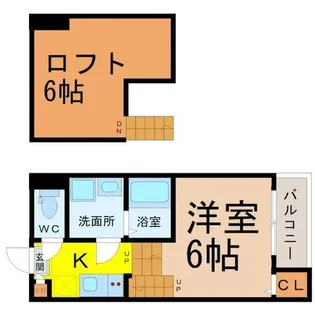 ハーモニーテラス大同町【202号室】の間取り