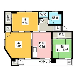 西畑コーポ【3階】の間取り