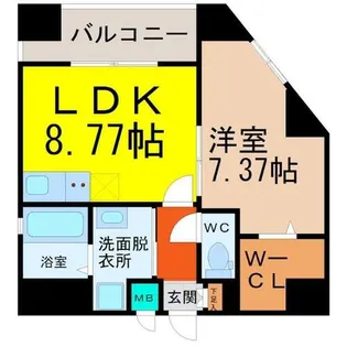 愛知県名古屋市東区芳野3丁目【マンション】の間取り