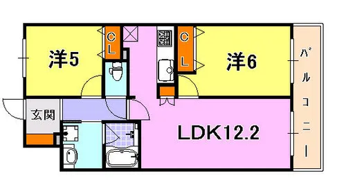 アーバネックス元町通【6階】の間取り