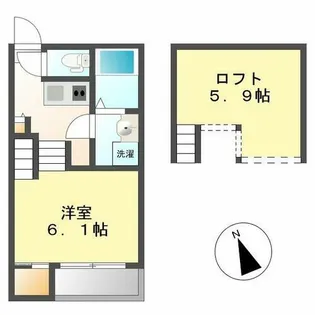 クレール城西【103号室】の間取り