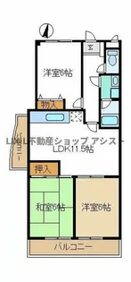 ジョイフルカーサ【306号室】の間取り