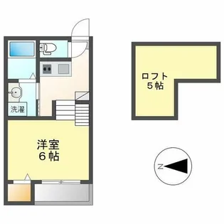 ハーモニーテラス上小田井【2階】の間取り