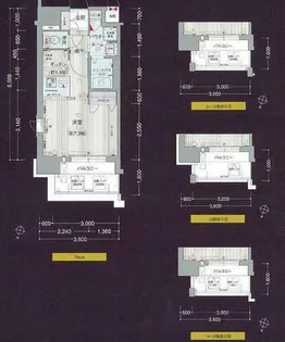 プレサンス名古屋STATIONアライブ【12階】の間取り
