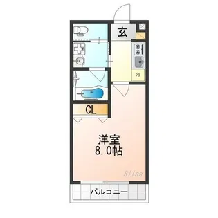セリリアコンフォート伏見【2階】の間取り