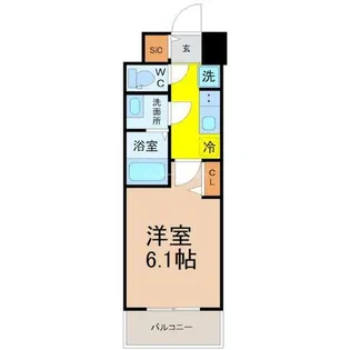 メイクスWアート今池Ⅲ【15階】の間取り