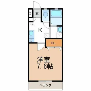 TIERRA新安城【408号室】の間取り