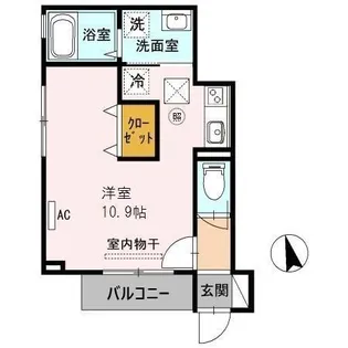 ハートランド【101号室】の間取り