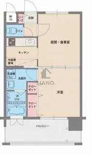 エンクレスト薬院Ⅱ【5階】の間取り